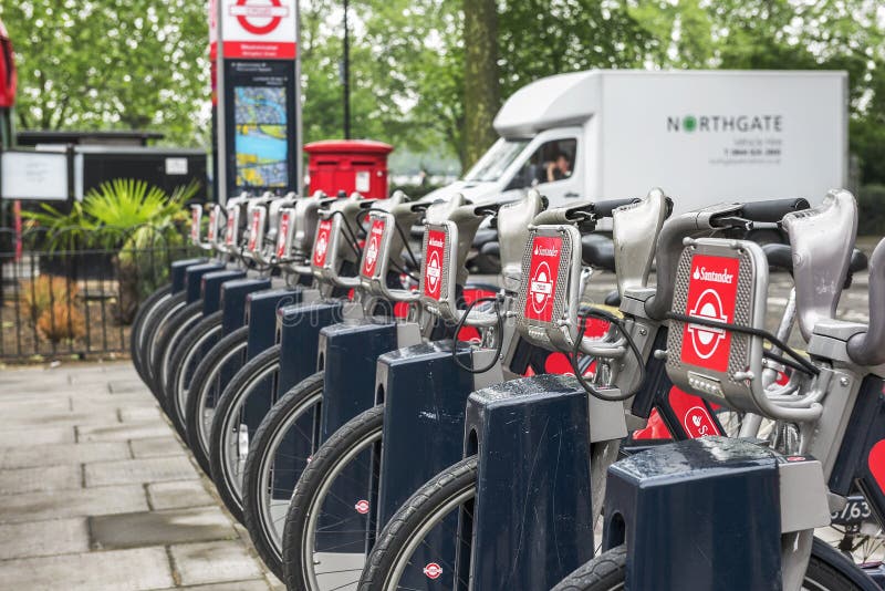 Bicycle on rent editorial photography. Image of popular 77340042