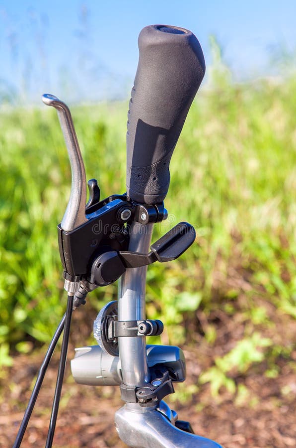 Bicycle steering wheel stock photo. Image of ecological 66480604