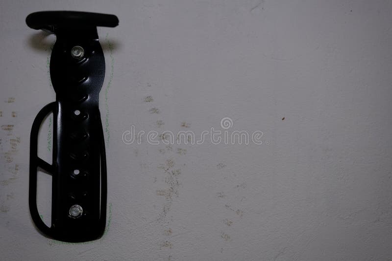 Bicycle Tire Hook Clamp on the Wall Stock Photo Image of sport