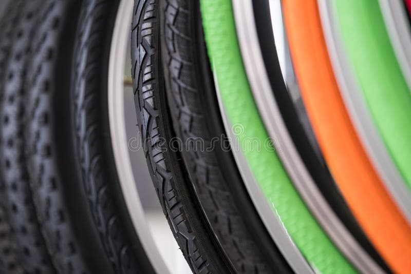 Bicycle Tires Of Different Protectors Stock Image Image of vehicle