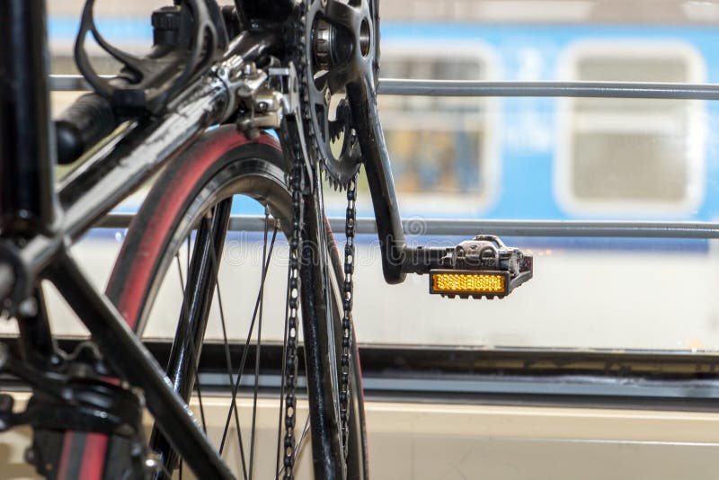 bicycle on train