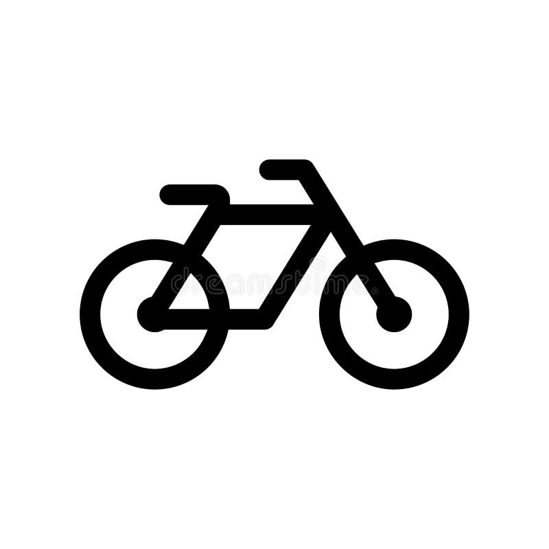 Bicycle Vector Icon. Bike Symbol in Simple Style. Vector Illustration