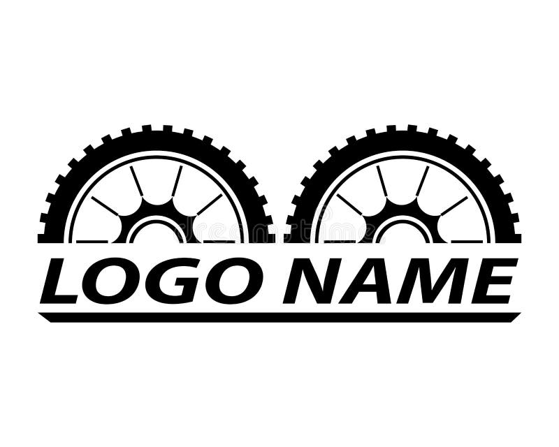 Bicycle Wheel Logo Template Vector Stock Illustration Illustration of