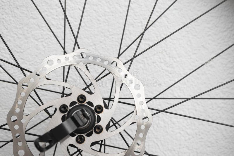 Bicycle Wheel Spoke With Disc Brakes Stock Photo Image of black
