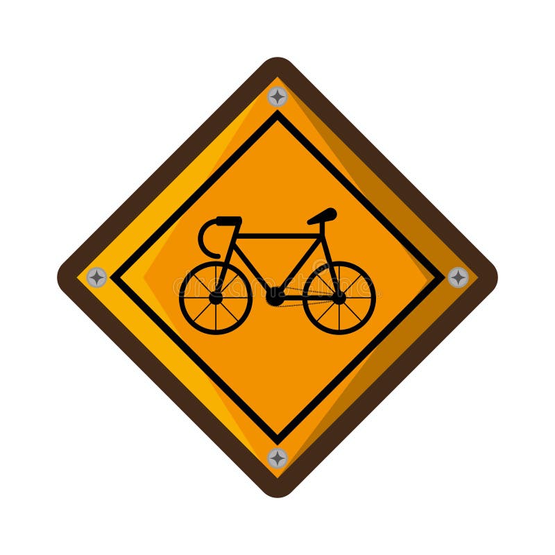 Bicycle Zone Traffic Signal Stock Vector Illustration of element