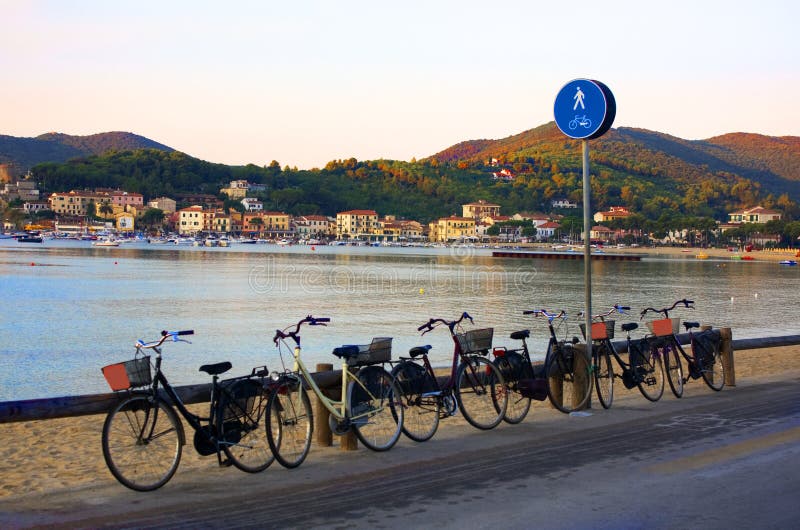 Bicycles on the beach