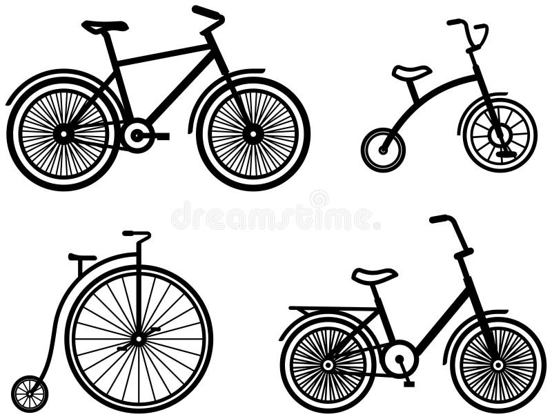 Bicycles â€“ Vector illustrations