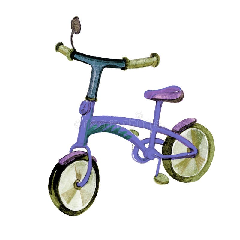 aquarelle bicyclette