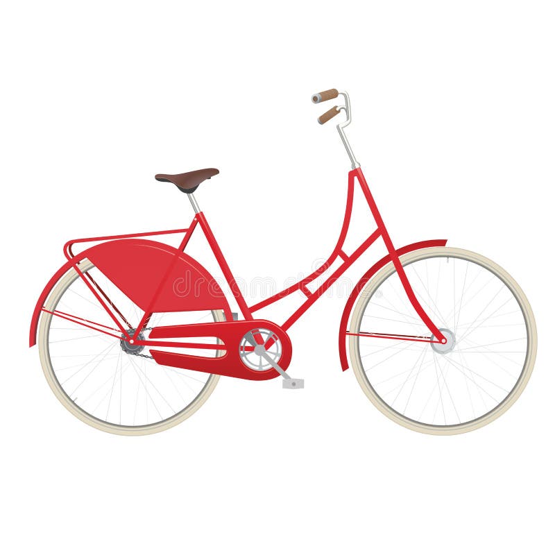 Bicyclette de dames de cru illustration stock Bicyclette de dames de cru illustration stock