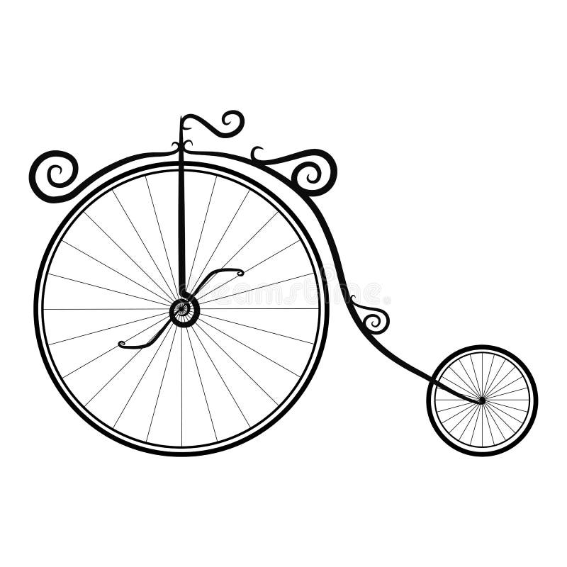 bicyclette dessin noir et blanc