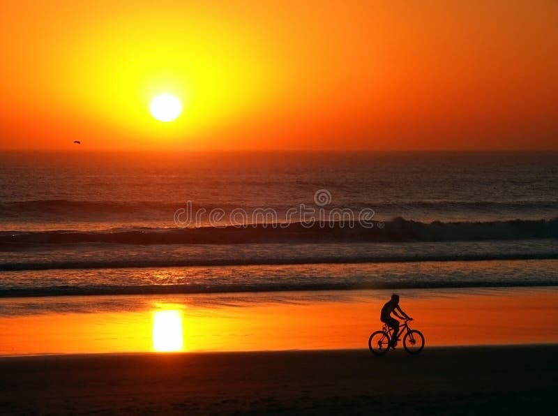 Bicykl na Plaży zdjęcia royalty free