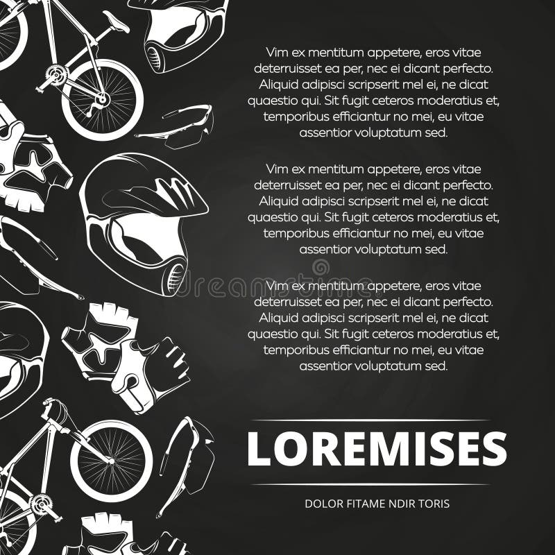 Bicyklu sklepowy plakat ilustracja wektor