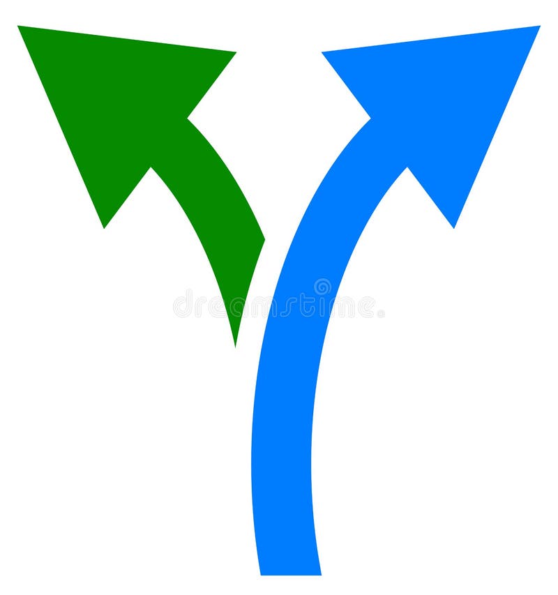 Bidirectioneel pijlsymbool, pijlpictogram Gebogen verlaten en juiste pijlen royalty-vrije illustratie Bidirectioneel pijlsymbool, pijlpictogram Gebogen verlaten en juiste pijlen royalty-vrije illustratie