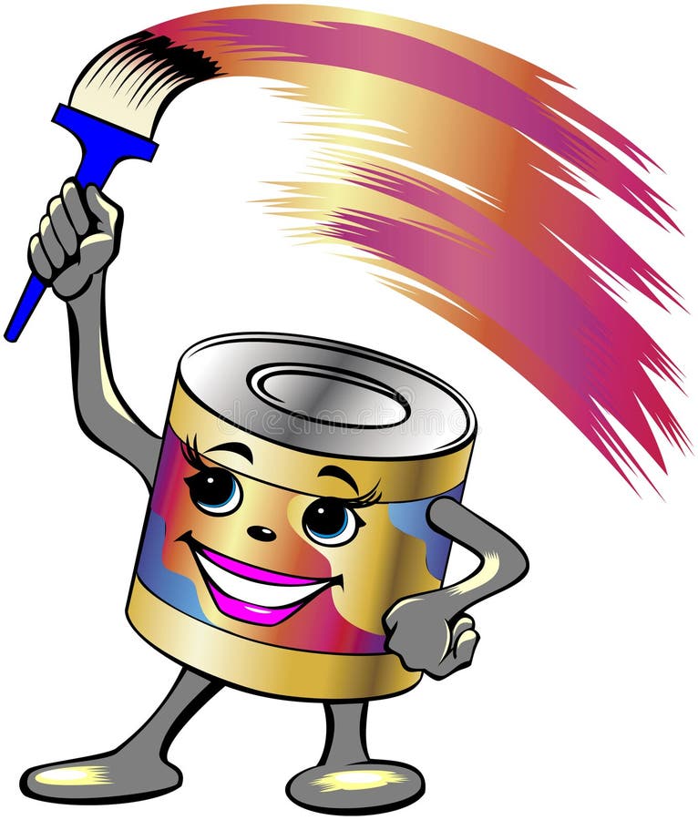 Bidon de peinture illustration stock Bidon de peinture illustration stock