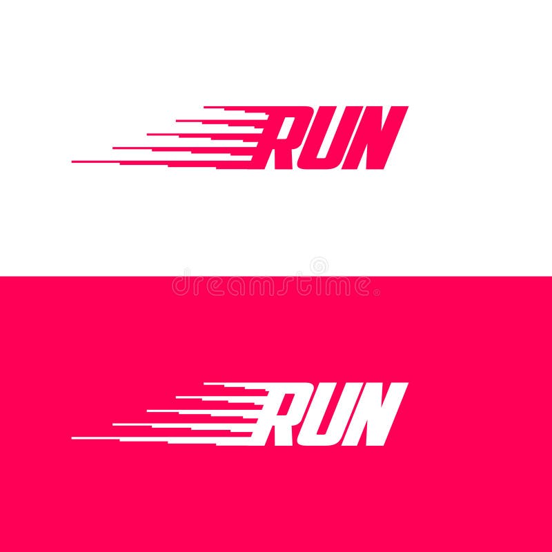 Bieg logo Dynamiczna sport ikona Listy i ruchu symbol Emblemat dla sporta gatunku ilustracja wektor Bieg logo Dynamiczna sport ikona Listy i ruchu symbol Emblemat dla sporta gatunku ilustracja wektor