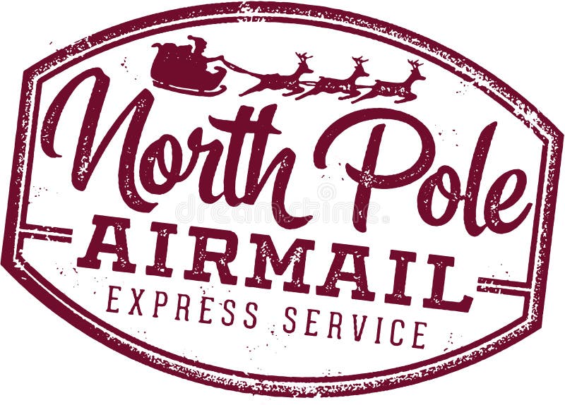 Biegunu Północnego Święty Mikołaj listu Postmark