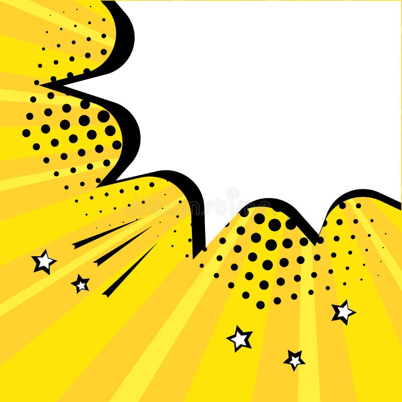 Biel pustej mowy komiczny b?bel z gwiazdami i kropkami Wektorowa ilustracja w wystrza? sztuki stylu ilustracja wektor Biel pustej mowy komiczny b?bel z gwiazdami i kropkami Wektorowa ilustracja w wystrza? sztuki stylu ilustracja wektor
