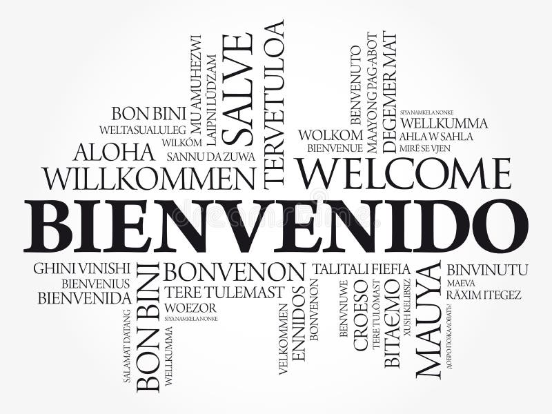 Bienvenido , Welcome in Spanish Stock Vector by ©dizanna 157969704