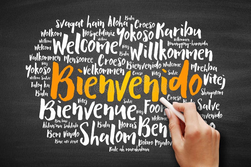 Bienvenidos! (Welcome! In Spanish) Sign With Arrow On Beach Background  Stock Photo, Picture and Royalty Free Image. Image 61777657.