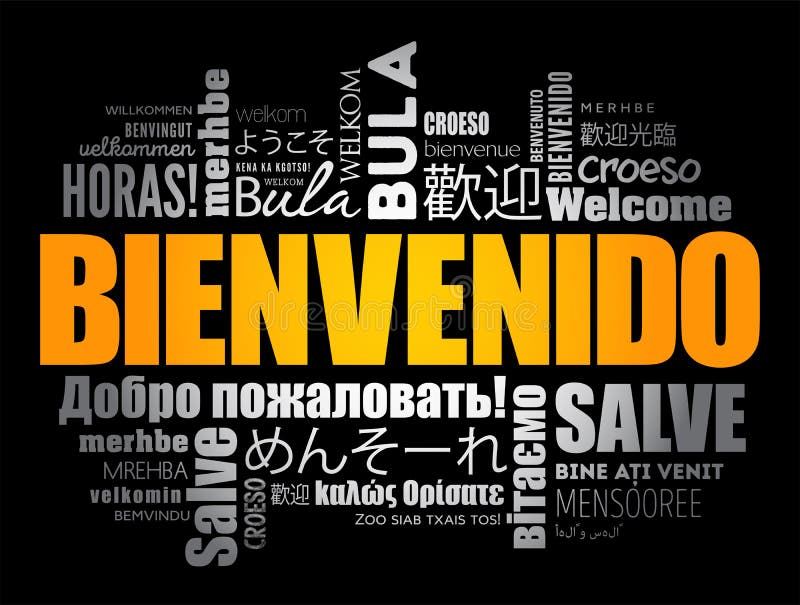Bienvenido , Welcome in Spanish Stock Vector by ©dizanna 157969704