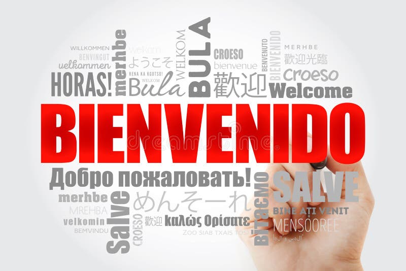 Bienvenidos! (Welcome! In Spanish) Sign With Arrow On Beach Background  Stock Photo, Picture and Royalty Free Image. Image 61777657.