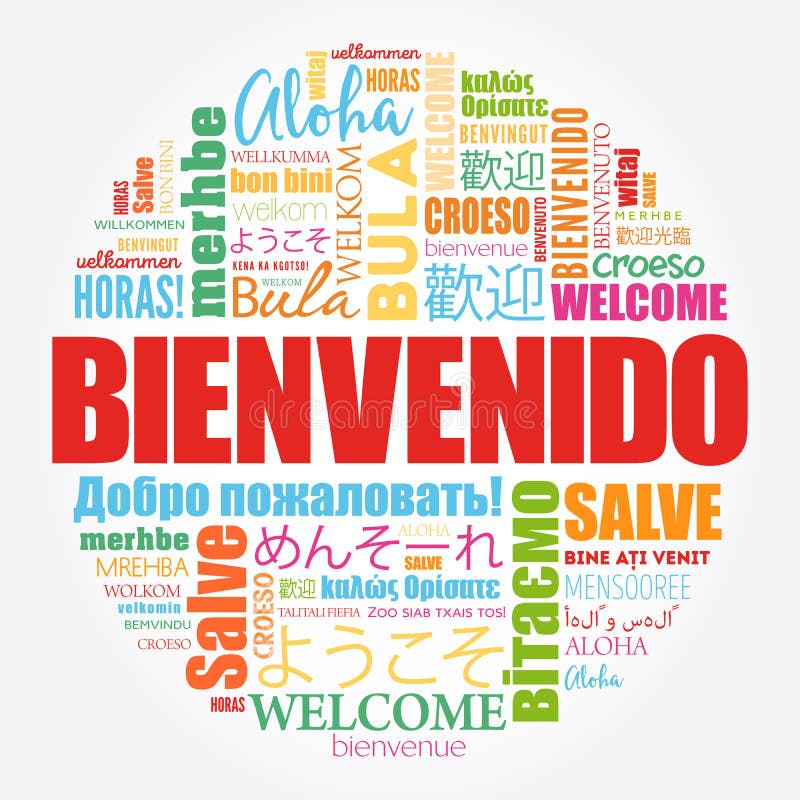 Bienvenido, Welcome Spanish Text - Lettering Vector Illustration Royalty  Free SVG, Cliparts, Vectors, and Stock Illustration. Image 97466801.