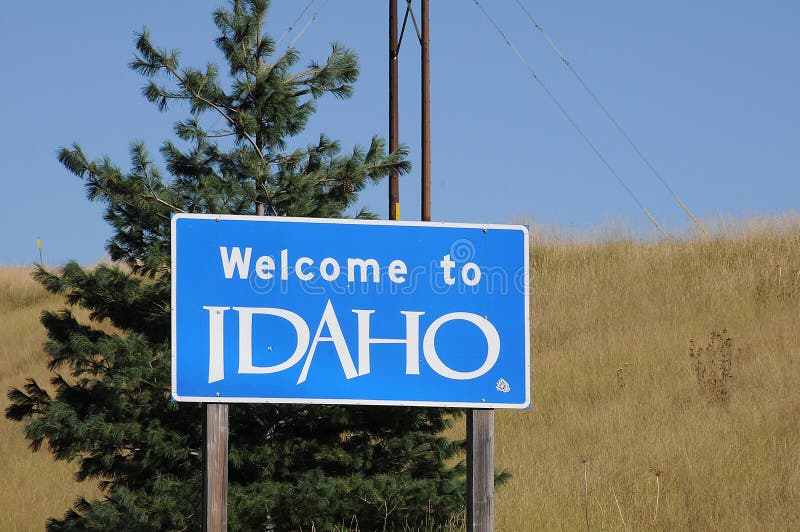Bienvenue aux États-Unis d'Amérique de l'idaho image stock Bienvenue aux États-Unis d'Amérique de l'idaho image stock