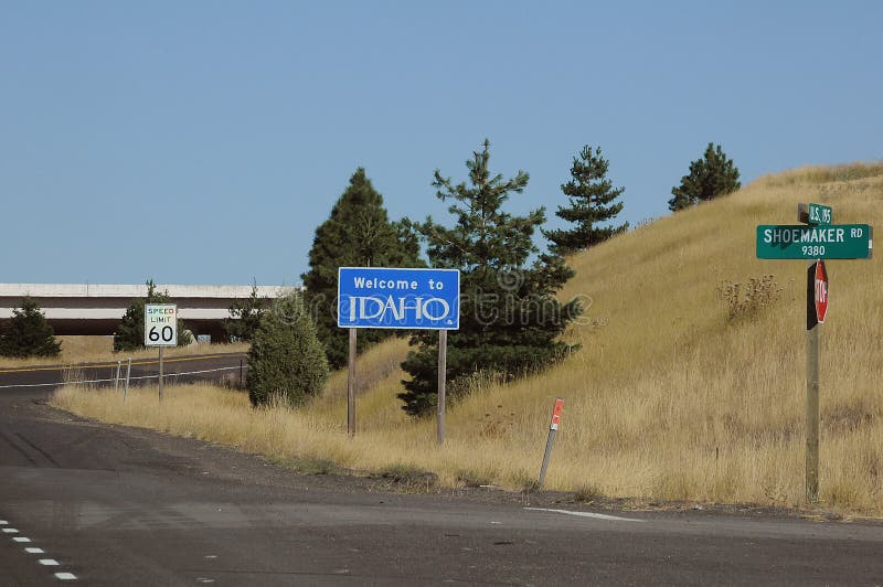 Bienvenue aux États-Unis d'Amérique de l'idaho image libre de droits Bienvenue aux États-Unis d'Amérique de l'idaho image libre de droits