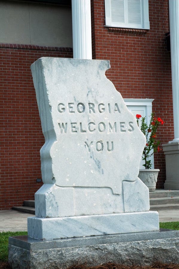 Bienvenue vers la Géorgie image stock Bienvenue vers la Géorgie image stock