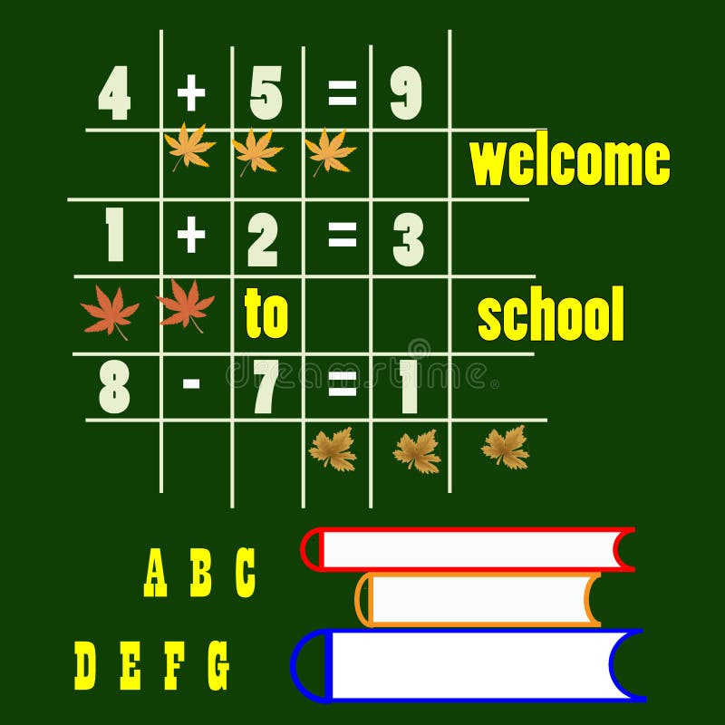Bienvenue à l'école illustration stock Bienvenue à l'école illustration stock