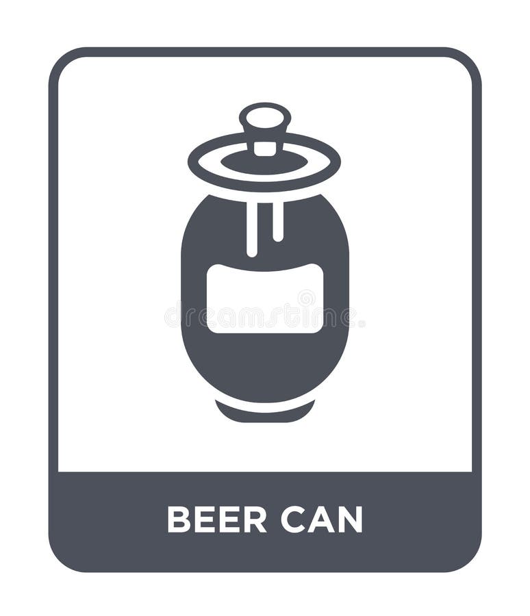 Bierdosenikone in der modischen Entwurfsart Bierdosenikone lokalisiert auf weißem Hintergrund Bier kann einfache und moderne Eben vektor abbildung Bierdosenikone in der modischen Entwurfsart Bierdosenikone lokalisiert auf weißem Hintergrund Bier kann einfache und moderne Eben vektor abbildung
