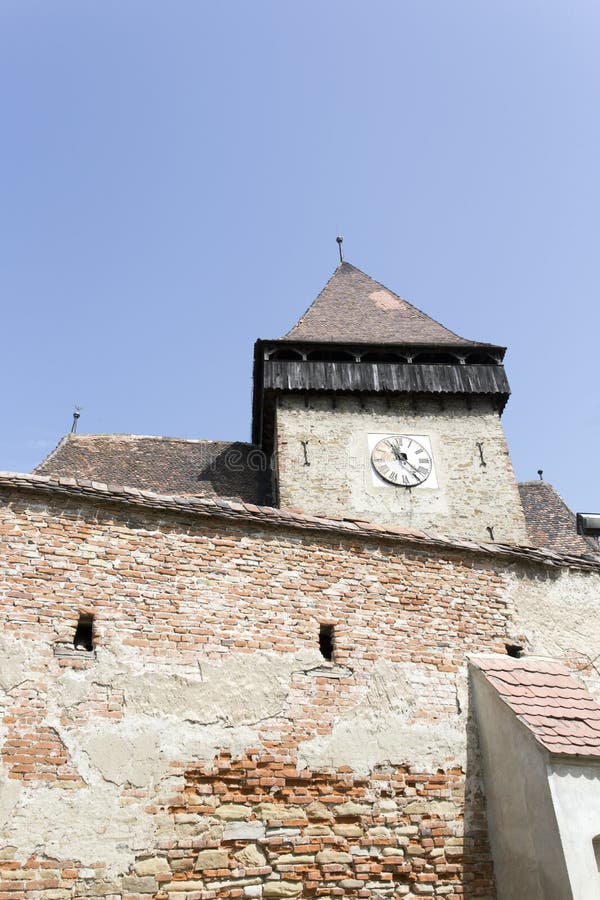 Saxon village architecture in Romania. Biertan, Romania - May 01, 2018: Saxon village architecture in Romania stock image Saxon village architecture in Romania. Biertan, Romania - May 01, 2018: Saxon village architecture in Romania stock image