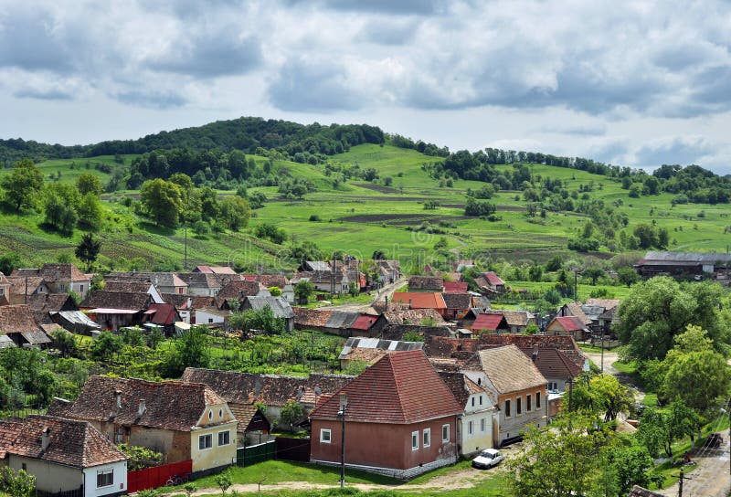 Biertan village, Romania stock image Biertan village, Romania stock image