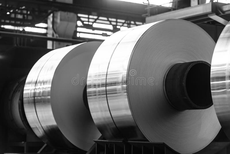 Aluminum coils stock image. Image of sheet, manufacturing 23645031