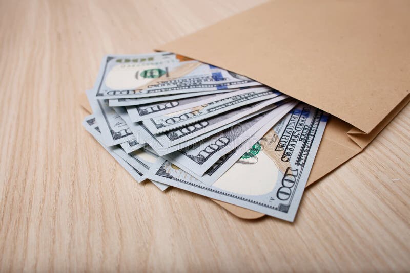 Big Amount of Dollars are Waiting for Its Owner Stock Image Image of