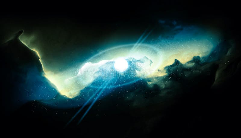 The Big Bang Theory Describes How The Universe Expanded From An Initial State Of Extremely High Density And High Temperature Stock Illustration Illustration Of Bang Galaxy 195076072
