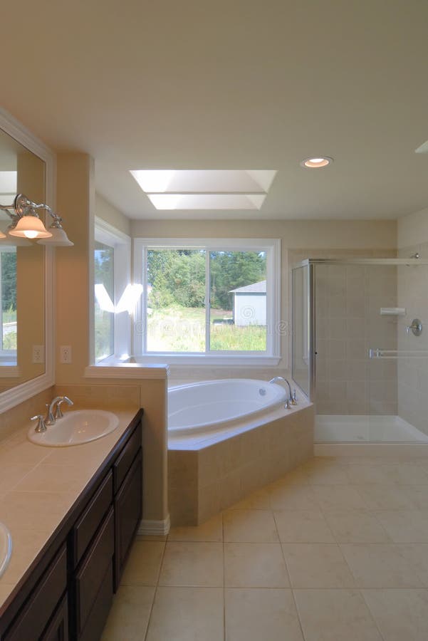 Luxury bathroom stock photo. Image of indoors, clean, bath 5349022