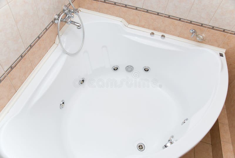 Big bathtub stock image. Image of architecture, lifestyle 11609409