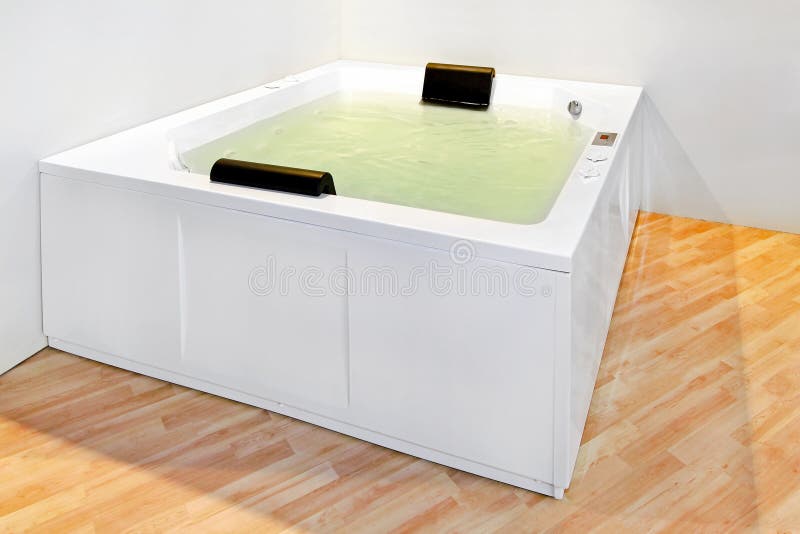Big bathtub stock image. Image of modern, indoors, indoor 16222435