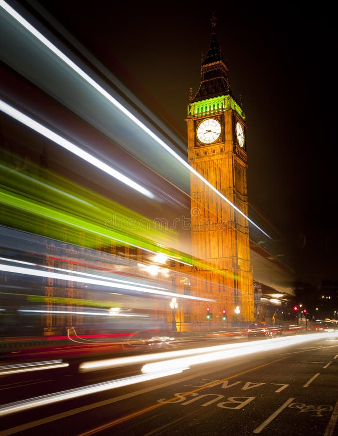 Big Ben clock tower stock image. Image of outside, twilight - 11888735