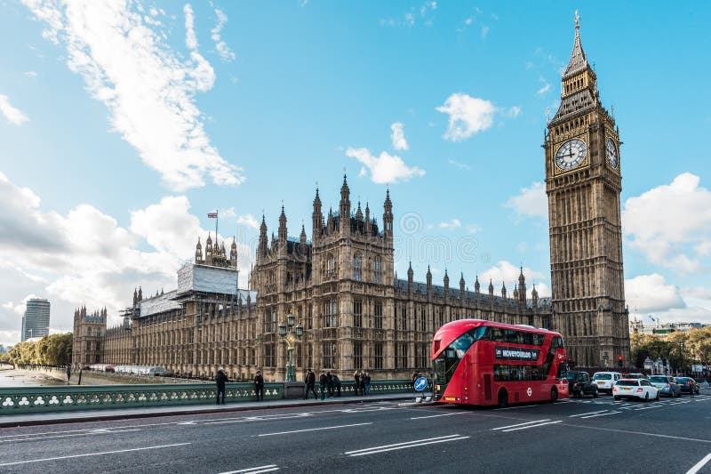 Big ben and city center of London, UK