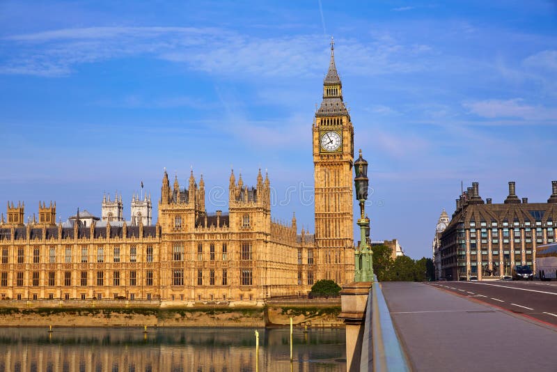 Big Ben Clock Tower in London England Stock Photo Image of great