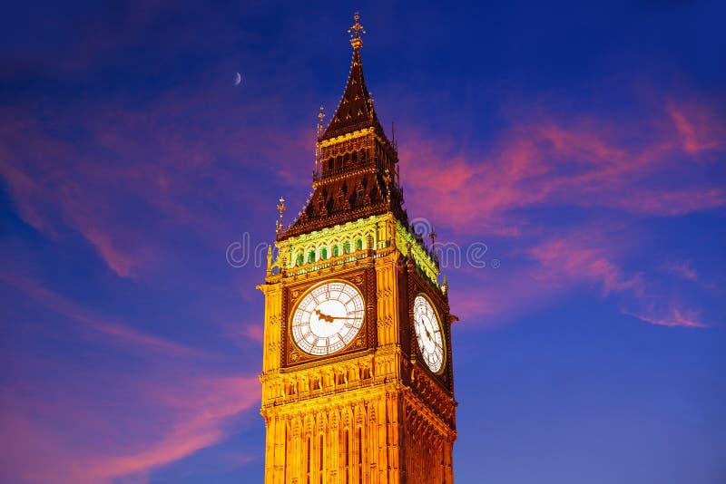 Big Ben Clock Tower in London England Stock Image Image of britain