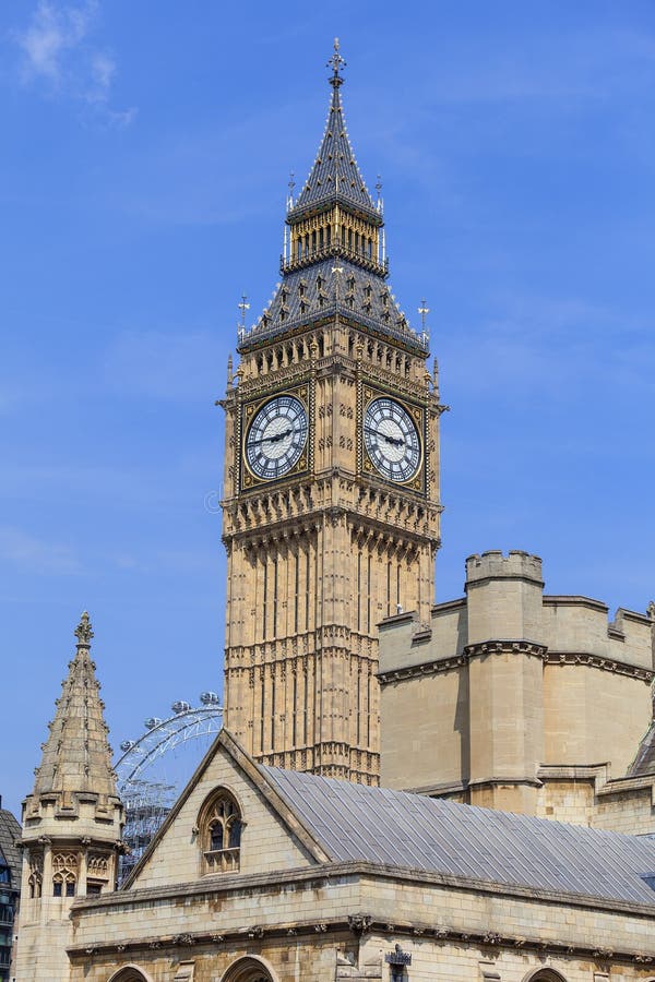Big Ben Clock Tower Of The Palace Of Westminster London England