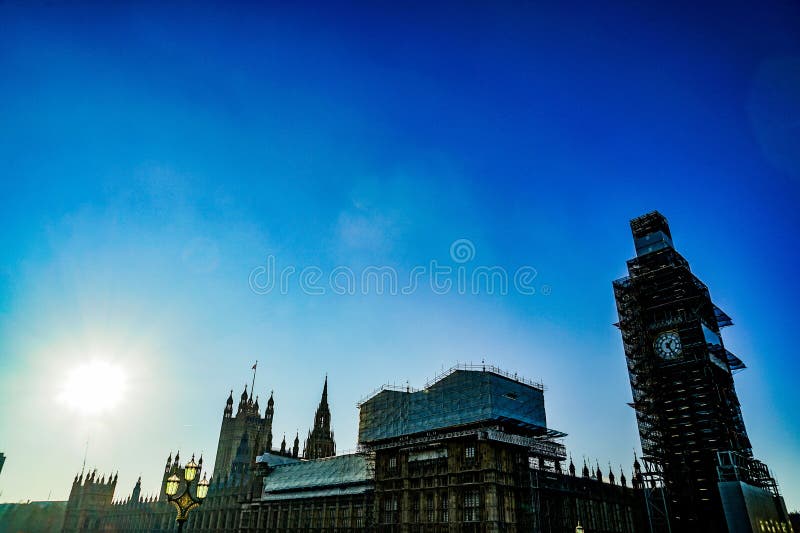 Big Ben en construction photo libre de droits