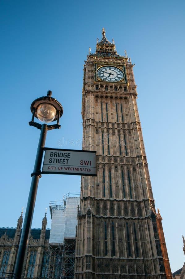 Big Ben London blue sky stock photos Big Ben London blue sky stock photos