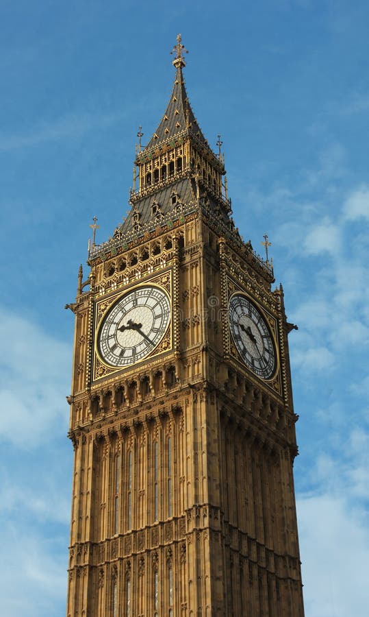 A Big Ben, Queen Elizabeth Tower Stock Photo - Image of