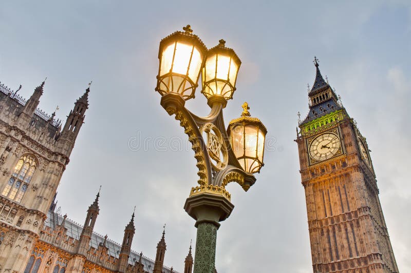 Big Ben Tower Clock at London, England Stock Photo Image of