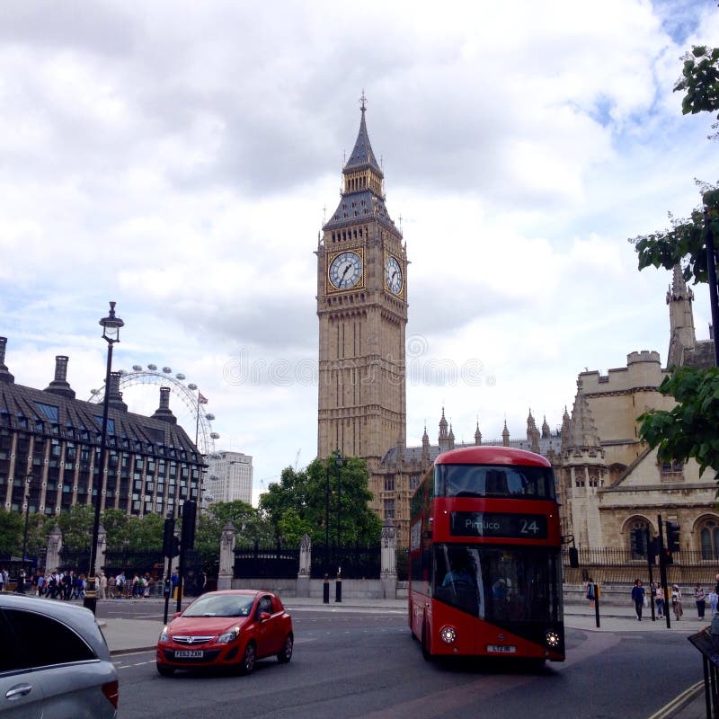 Big Ben van het Parlement Vierkant, Londen stock fotografie Big Ben van het Parlement Vierkant, Londen stock fotografie