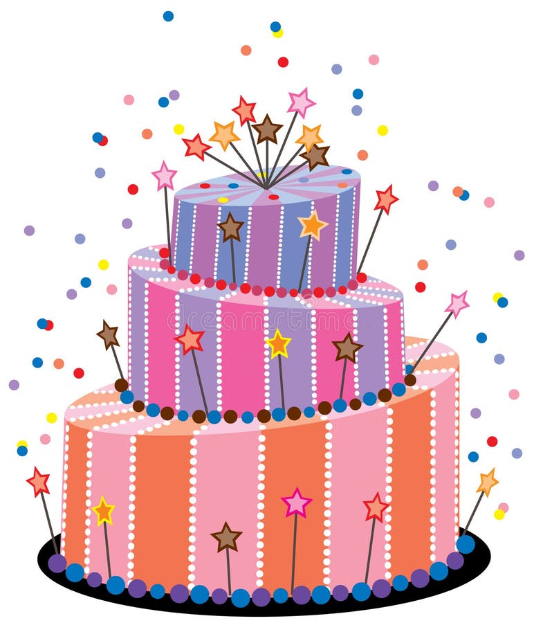 Birthday Cake stock vector. Illustration of celebration 23331345